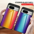 thumbnail image 6 of Case for Google Pixel 8a Case, Tempered Glass + Soft TPU Bumper with Gradient Color Design Hybrid Back Slim Anti-Drop Phone Case Cover for Google Pixel 8a, Dazzle, 6 of 11