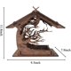 thumbnail image 2 of 1 Uds. Comedero de madera para pájaros al aire libre, casa para pájaros, comedero para pájaros, alimentador de vida silvestre, colgante para exteriores, decoración de jardín alim JM JM, 2 of 5