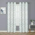 thumbnail image 3 of Kate Aurora Shabby Chic 2 Pack Cherry Blossom Grommet Top Room Darkening Curtains - Neutral/Gray, 3 of 3