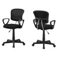 thumbnail image 1 of Monarch Specialties Office Chair, Adjustable Height, Swivel, Ergonomic, Armrests, Computer Desk, Work, Juvenile, Metal, Mesh, Black, Contemporary, Modern, 1 of 2