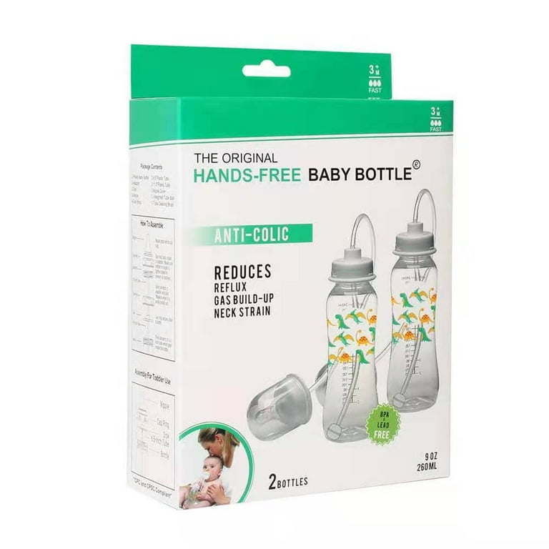 Hands-Free Baby Bottle - Anti-Colic Self Feeding Baby Bottle