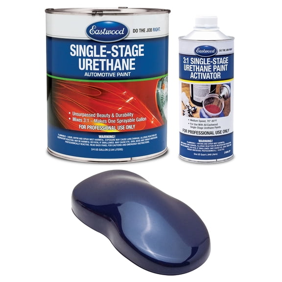 Eastwood 3:1 Moonlight Drive Metallic Single Stage Urethane Automotive Spray Paint 1 Sprayable Gallon Kit