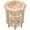White Wash, variant on The Wooden Town Side Tables– Hand Carved Vintage Boho Folding End Tables for Living Room, Entryway, Living Room, Bedroom – No Tools Assembly, 18"x18" Octagon, White wash Finish