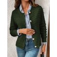 thumbnail image 5 of Women'S Knit Cardigan Sweaters Casual Long Sleeve Open Front Button Down Trendy Jackets Outerwear  Green S, 5 of 8