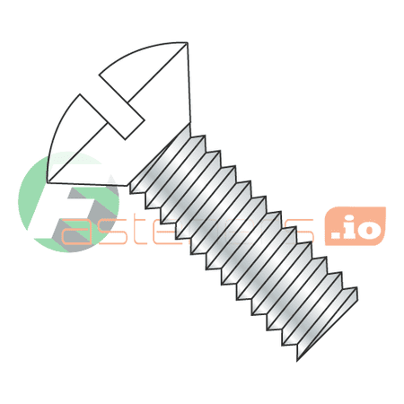 

6-32 x 1 1/4 Machine Screws / Slotted / Oval (White) / Steel / Zinc / Heads Painted White (Quantity: 8 000 pcs)