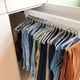 thumbnail image 1 of Perchero para pantalones con montaje superior, armario empotrado, retráctil, para guardar pantalones, con riel para ropa de acero inoxidable con herrajes de empuje y tracción, 1 of 4