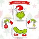 thumbnail image 2 of Adornos de Papá Noel de dibujos animados Wdftyju suministros para fiestas de árbol de Navidad, 2 of 8