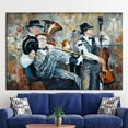 thumbnail image 2 of Jazz Artwork, Cello Art Canvas, Fashion Poster, Jazz Printed, Oil Painting Print, Music Printed Canvas, Luxury Art Canvas, Jazz Music Artwork, Canvas Wall Decor - Rolled Canvas, 2 of 9
