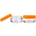 thumbnail image 4 of 5g/5ml High Quality Acrylic Leak Proof Clear Container Jars with Orange Lids (1000 Jars), 4 of 6