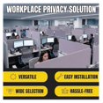 Stone Partition Screen PET Cubicle Privacy Panel, 18x42 Inch Office Desk Divider, Stone ...