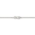 thumbnail image 3 of Collier Chaîne Serpent Omega Cubetto 1.25mm en Argent Sterling 925 Pendentif Charme Rond, 3 of 9
