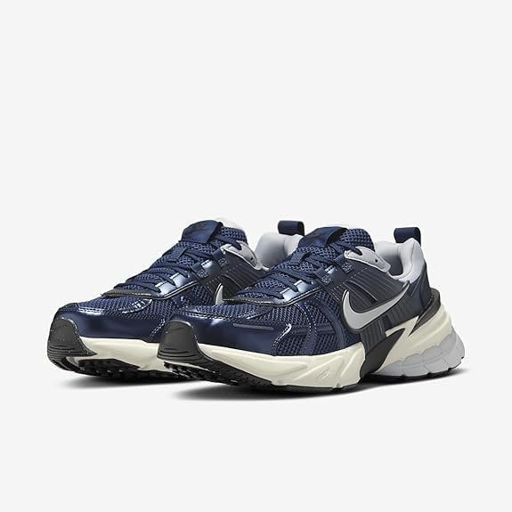 Nike V2K Run Shoes HJ4497-400, Obsidian/Thunder Blue/Wolf Grey