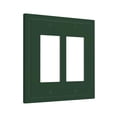thumbnail image 2 of Tapa decorativa para enchufe Oilbiexn verde oscuro de 2 módulos, 2 of 8