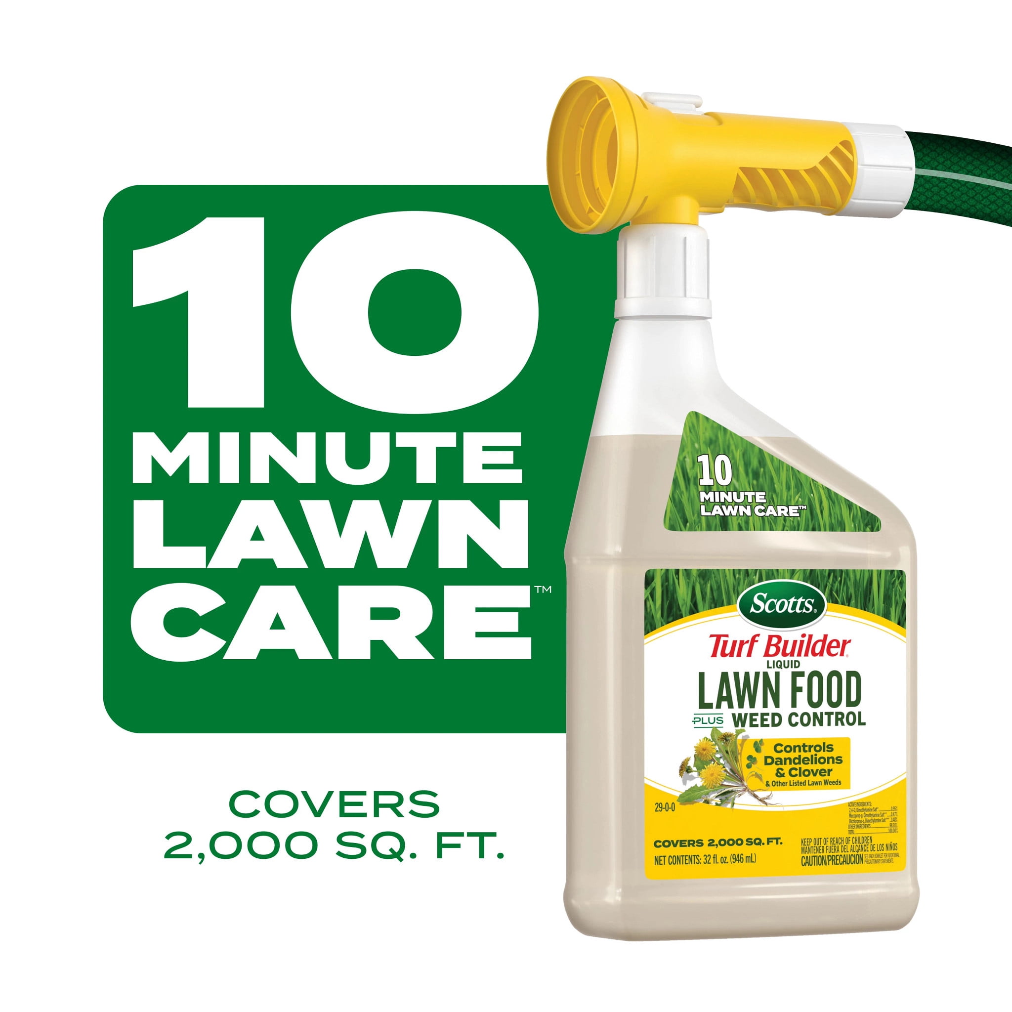Scotts Turf Builder Liquid Lawn Food Plus Weed Control and Liquid Lawn Food (3-Pack)