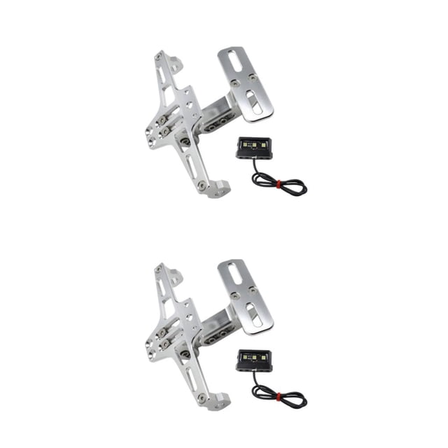 Speravity Soporte de luz de señal de giro accesorios de motocicleta CNC soporte de placa de matrícula de motocicleta montaje impermeable con Type4 NO4