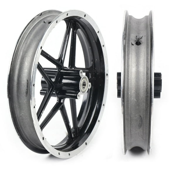Denest Front Rear 2.50-10 Tire Rim Hub Assembly Wheel for 2 Stroke Mini Pit Dirt Bike 49/50cc US