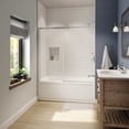 thumbnail image 4 of Maax 105520-R-001 Exhibit Ifs 60" Three Wall Alcove Acrylic Soaking Tub - White, 4 of 5