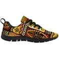 thumbnail image 4 of Customuart African Print Sneakers for Women Running Shoes Orange Size 9.5, 4 of 5