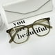 thumbnail image 4 of Gafas cuadradas de luz azul para hombres y mujeres, gafas de ordenador con bloqueo UV, lentes transparentes, 4 of 5