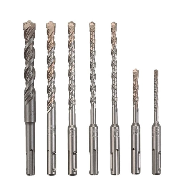 Juego de brocas BOSCH HCK001 SDS-Plus con punta de carburo, 7 piezas