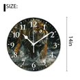 thumbnail image 2 of 14 Inch Wall Clock Battery Operated Silent Clock Decorative for Office, Kitchen, Outdoor, Living Room，Tiger and River Graceful, 2 of 4