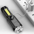 thumbnail image 4 of Portable LED Flashlight Super Bright Built-In Battery Powerful led flashlights Side COB, 4 of 9