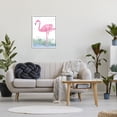 thumbnail image 3 of Stupell Industries Pink Flamingo Painting Animals & Insects Painting White Framed Art Print Wall Art, 24 x 30, 3 of 9