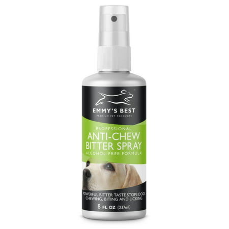 Emmy's Best PRO Anti Chew Spray For Dogs & Puppies - Alcohol Free - Most Powerful Bitter Deterrent - (Best Chew Deterrent For Dogs)