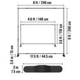 thumbnail image 3 of KFFKFF 8' Banner Stand Adjustable Display Backdrop Lightweight Portable Trade Show Wall for Photography, 3 of 9