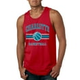 thumbnail image 1 of Wild Bobby City of Charlotte Basketball Fantasy Fan Sports Mens Tank Top, Red, Small, 1 of 5