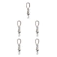 thumbnail image 2 of Transemion 1/2/3/5 Towel Clip Clothes Rack Laundry Clamp Fine Workmanship Compact Size Metal Clothing Hanger Rustproof Kitchen Gadget Type 3 5PCS, 2 of 6
