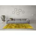 thumbnail image 3 of Ahgly Company Indoor Rectangle Abstract Yellow Modern Area Rugs, 6' x 9', 3 of 4