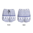 thumbnail image 5 of Picia Abstract Gondola Snowflake Pattern Women's 2 in 1 Athletic Running Shorts High Waisted Workout Casual Gym Sweat Shorts with Comfy Liner Zipper Pockets-, 5 of 9