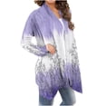 thumbnail image 3 of CEHVOM Women's Fashionable Long Sleeved Floral Printed Cardigan Jacket Clearance, 3 of 6