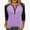 #03 Purple, variant on Womens Top 3/4 Length Sleeve Shirts Fashion Color Block Raglan T-Shirt Casual V-Neck Button Blouses Fall Winter Long Sleeve Slim Shirts Pullover Tops