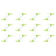 thumbnail image 1 of HobbyFlip 30mm Nano Drone Propeller Blades Green & White Set of 4 Compatible with Skeye Nano Drone 12 Pack, 1 of 1