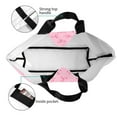 thumbnail image 4 of Pofeuu Pink Bows Print Reusable Grocery Bags - Washable, Foldable, Packable Tote, Large Handles, Heavy Duty, Zippered Top Pouch, 4 of 8