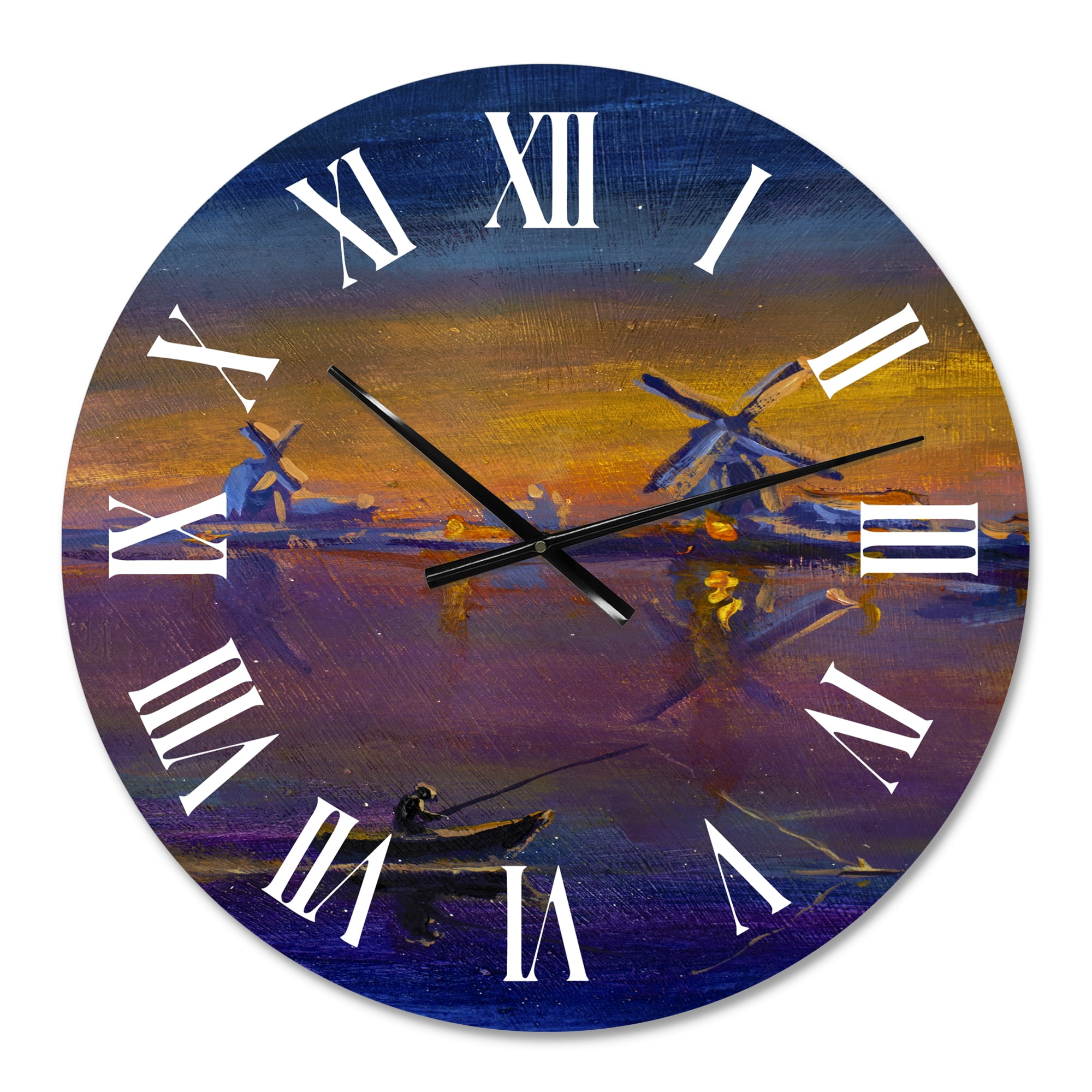 Designart 1 in Quartz Coastal Wall Clock