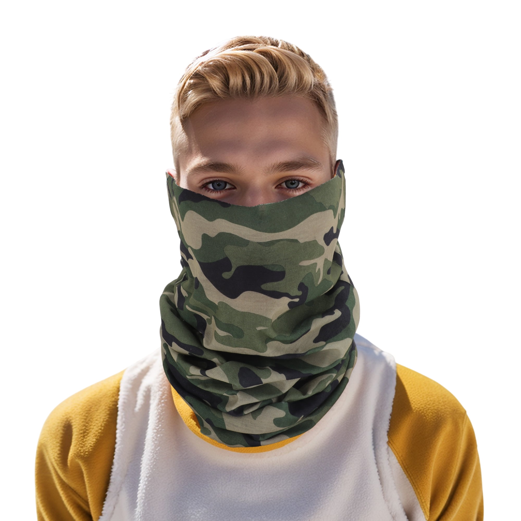 Unique Bargains Windproof Face Scarf Mask 1 Pc Green