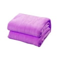 thumbnail image 2 of Cozival Ac Bedroom Blanket, Lightweight Fleece Summer Blanket - Air Conditioner Comforter with Soft Microfiber Flannel, Breathable for Bed & Couch, Cooling Microfiber Throw, Purple, 2 of 8