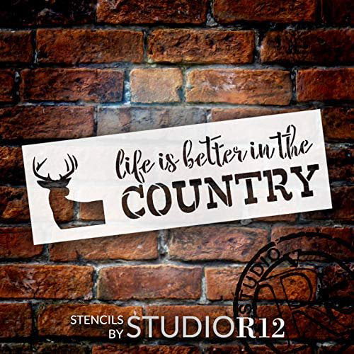 Studior12 Diy Rustic Primitive Antler, Country Craft Wooden Signs