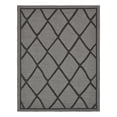 thumbnail image 2 of Unique Loom Outdoor Trellis Collection Area Rug - Diamonds (9' x 12' Rectangle Gray/Black), 2 of 3