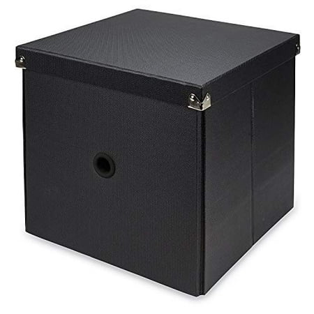 - Samsill Pop n??? Store Decorative Storage Box with Lid, Collapsible and Stackable, Cube Storage Box, Interior Size (11