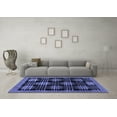 thumbnail image 3 of Ahgly Company Indoor Rectangle Abstract Blue Contemporary Area Rugs, 7' x 10', 3 of 4