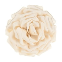 Uxcell Large Rose Flower Brooches Lapel Pin, Lapel Pins Dainty Satin Fabric for Wedding/Parties [16cm, Apricot]