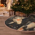 thumbnail image 5 of Daiia Koi Fish Tranquility Drawing Merry Christmas Tree Skirt , Xmas Large Lace-up Tree Skirt, Santa Snowflakes Rustic Home Decorations New Year Party Farmhouse Decor-36", 5 of 6