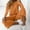 Brown, variant on TrendVibe365 2 Piece Set Outfit for Women Summer Solid Color Linen Crewneck Long Sleeve Shirts and Wide Leg Long Pants Cosy Loose Fit Pajamas Lounge Set Loungewear Summer Outfits