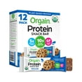 thumbnail image 1 of Orgain Organic Vegan Protein Bars, Chocolate Chip Cookie Dough - 10g Plant Based Protein, Low Calorie Healthy Snacks, No Lactose or Soy Ingredients, Gluten Free, Non-GMO - 1.41 Oz (Pack of 12), 1 of 5