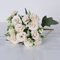thumbnail image 4 of CuiLiyq Artificial Peony Flower Stems, Faux Silk Mini Ranunculus Bulk Fake Wedding Filler Flowers for DIY Cream Bouquets, Centerpieces, Bridal Shower Decorations and Arrangements (B), 4 of 6
