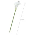 thumbnail image 4 of 20 piezas Calla Lily nupcial ramo de boda Lataex Real Touch flor artificial decoración de fiesta en casa (blanco) Xemadio SNFLD1659, 4 of 7